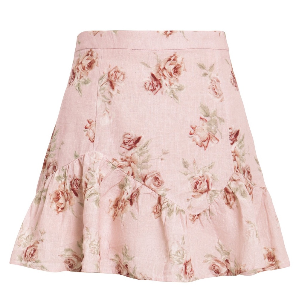 NWT LoveShackFancy Eliza mini ruffle skirt
